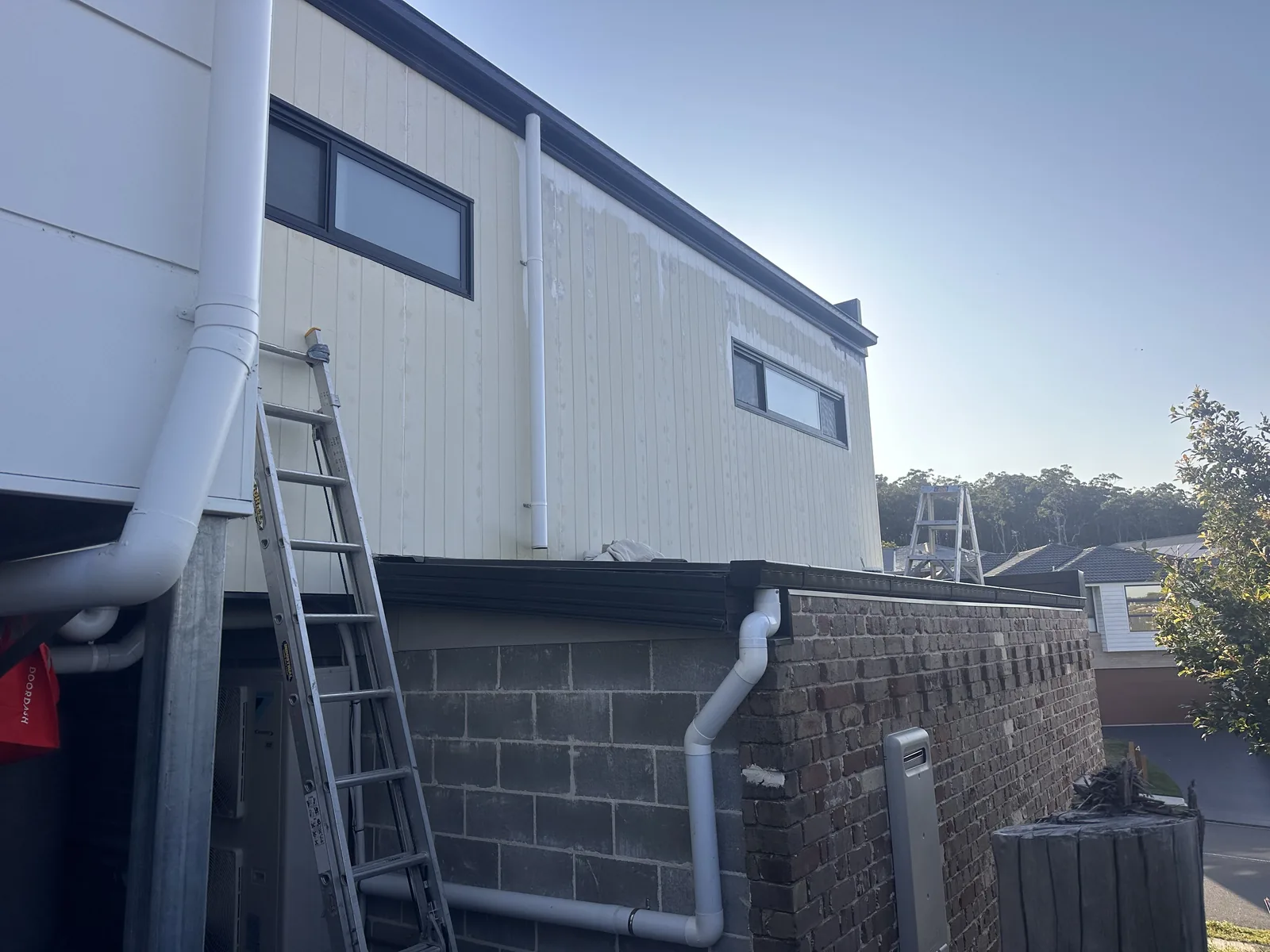 The outside of a home before painting