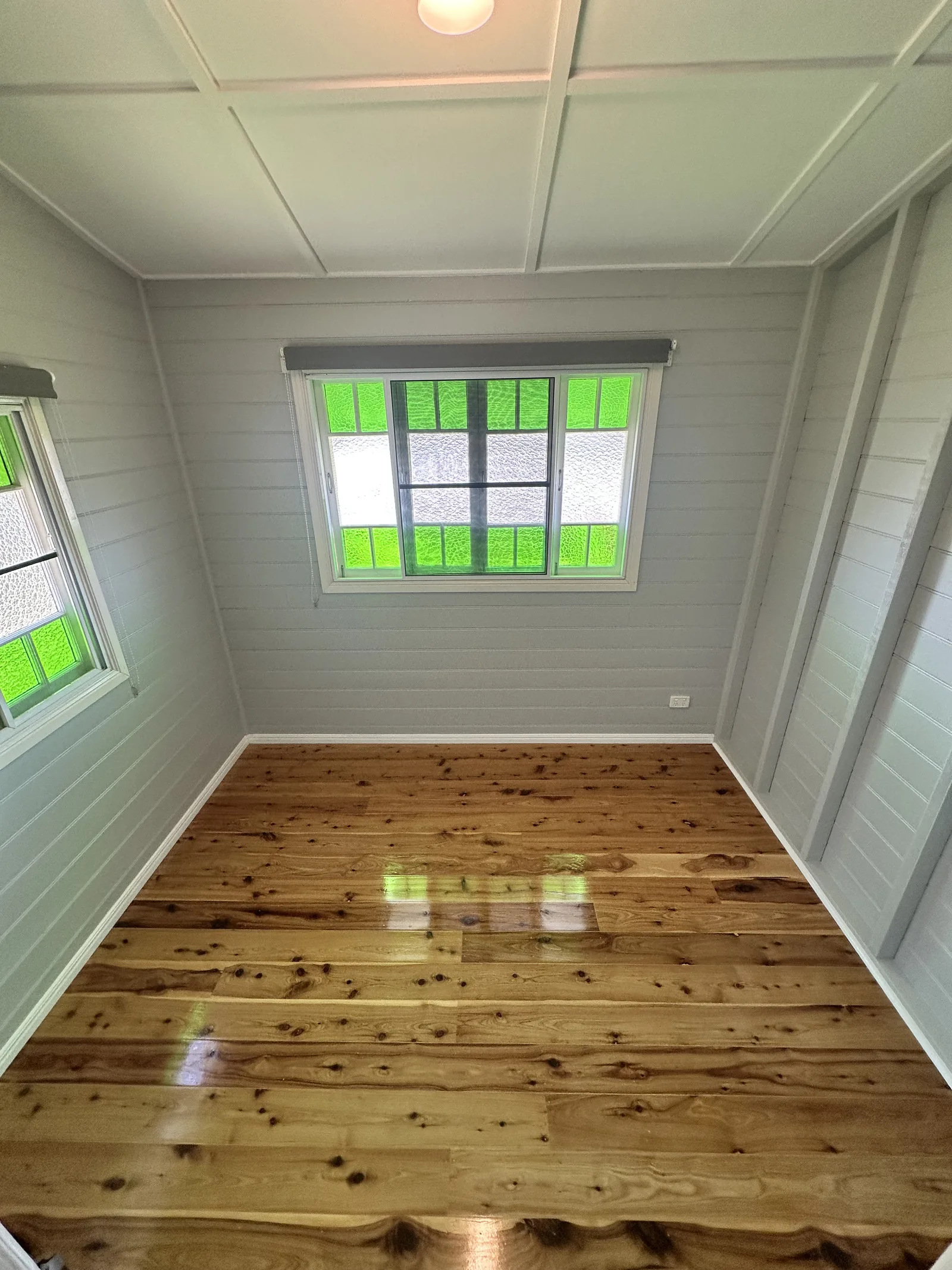Restored timber floor with a clean sealed finish